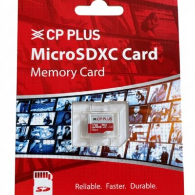 CP PLUS 128GB MicroSDXC Memory Card – Class 10, UHS-I, Reliable & Fast Storage